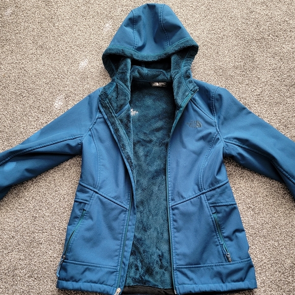 EUC! Teal Sherpa-Lined TNF Jacket - Picture 4 of 4